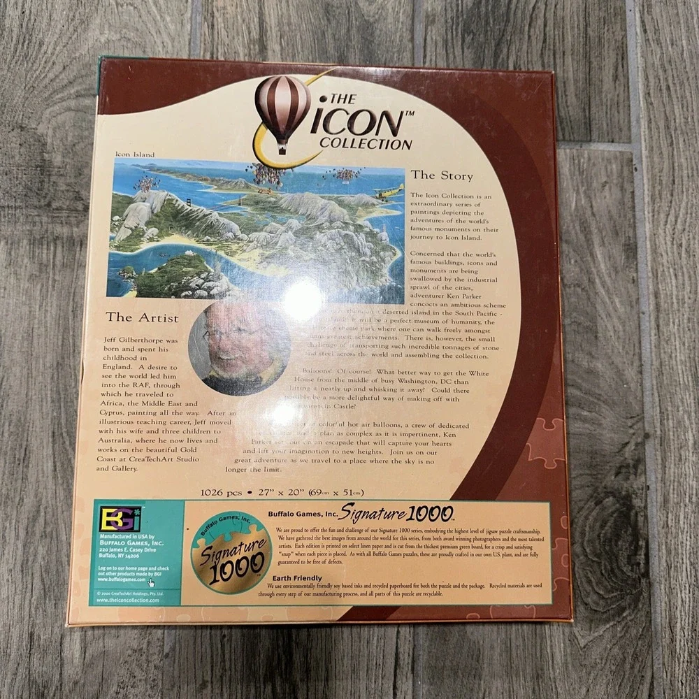 Buffalo Games Signature 1000 Puzzle Series White House Over the Grand Canyon NIB